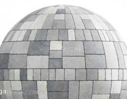تکسچر پیاده رو بتنی خاکستری